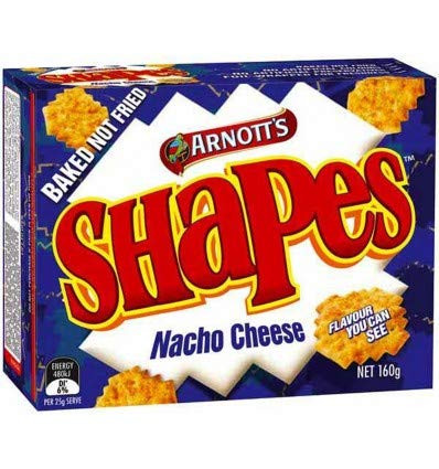 Arnotts Shape Nacho Cheese 160 grams