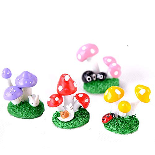 Beauy Girl 4 Pcs Fairy Garden Mushroom Figurines Miniature Mushroom Fairy Garden House Micro Landscape Garden Decoration Dollhouse Home Decor Plant Flower Pots Ornaments Beauy Girl 4 Pcs Fairy Garden Mushroom Figurines Miniature Mushroom Fairy Garden House Micro Landscape Garden Decoration Dollhouse Home Decor Plant Flower Pots Ornaments