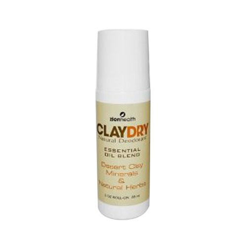 Zion Health Clay Dry Natural Deodorant  3 Ounce