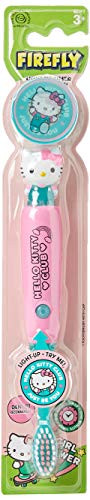 Firefly Hello Kitty Light Up Kids Timer Toothbrush with Cap  Soft  1 Count