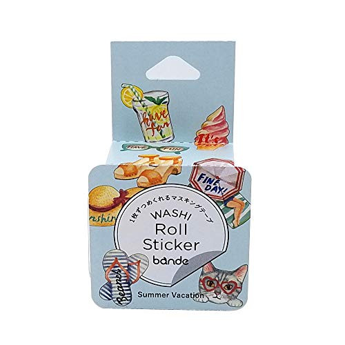 Bande Washi roll Sticker   Summer Vacation   for Scrapbooking Art Craft DIY