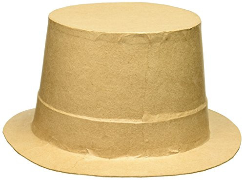 Darice Paper Mache Top Hat   9 x 11 inches