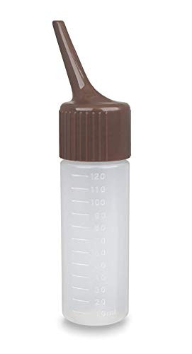 120ml Hair Dye Applicator Bottle   4oz Tilted Nozzle Tip Measuring Dye Bottle