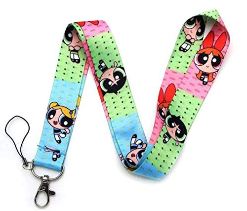 SuperSenter Premium Powerpuff Girls Lanyard Themed   Hook   Phone String   Keychains or ID Badge Holders
