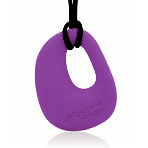 Organic Pendant   Silicone Necklace  Teething Nursing   Purple Grape