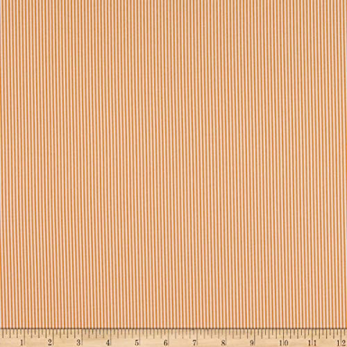 Contempo My Little Sunshine 2 Pinstripe Orange Quilt Fabric By The Yard
