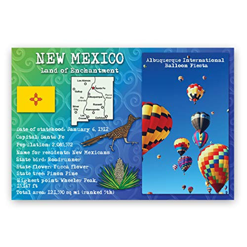 NEW MEXICO STATE FACTS postcard set of 20 identical postcards  Post cards with NM facts and state symbols  Made in USA