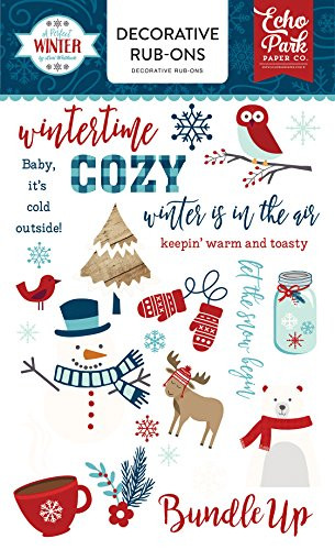 Echo Park Paper Company Perfect Winter Rub Ons