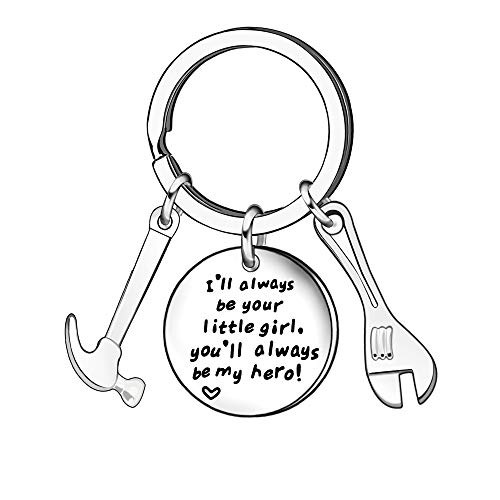 Father s Day Gift from Daughter Dad Father Daddy Tools Keychain Key Chains Key Rings