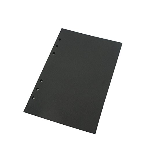 A5 Planner Refill  A5 Planner Inserts  6 Ring Binder Refill  Black Paper  A5 5 59   x 8 27