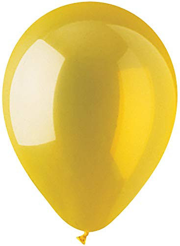 CTI Industries 100 Count Crystal Latex Balloon  12   Yellow