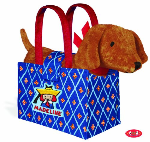 Yottoy - Genevieve Puppy Dog Plush in Madeline Tote Bag, 9"