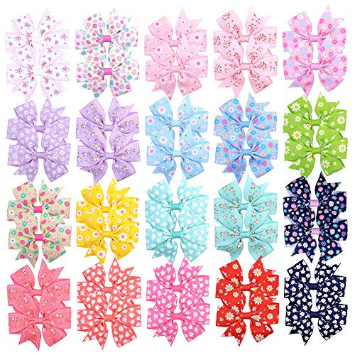 40Pcs Baby Girls Hair Bow Alligator Clips Ribbon Barrettes Fine Hair for Infants Toddlers 40Pcs Baby Girls Hair Bow Alligator Clips Ribbon Barrettes Fine Hair for Infants Toddlers