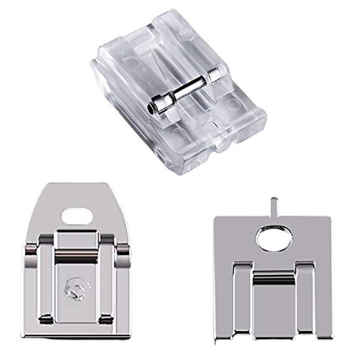 CESUSME 3 Pcs Invisible Zipper Foot Sewing Machine Presser Foot for Sewing Zippers   Fit for Singer  Brother  Babylock  Household Low Shank Sewing Machine?3 Styles?