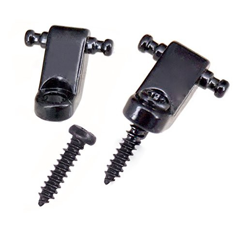 Electric Guitar String Retainers Tree Standard Roller String Guides Pack of 2pcs  Black