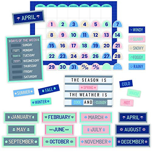Creative Teaching Press Calm & Cool Calendar Set Bulletin Board, CTP 8595