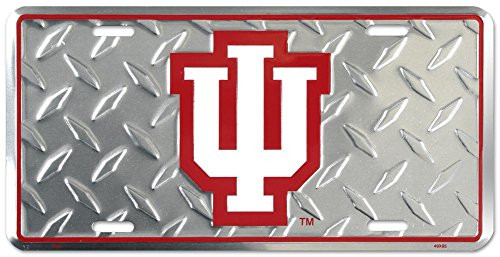 6x12  Indiana University Hoosiers Diamond Cut NCAA Tin License Plate