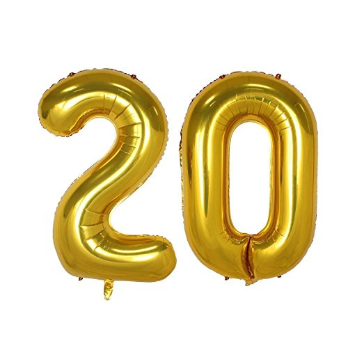 40inch Gold Number 20 Balloon Party Festival Decorations Birthday Anniversary Jumbo foil Helium Balloons Party Supplies use Them as Props for Photos 40inch Gold Number 20 40inch Gold Number 20 Balloon Party Festival Decorations Birthday Anniversary Jumbo foil Helium Balloons Party Supplies use Them as Props for Photos 40inch Gold Number 20