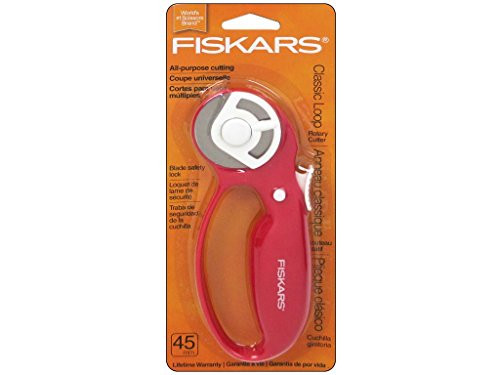 Fiskars Classic Loop Handle Pnk Rotary Cutter 45mm Fashion
