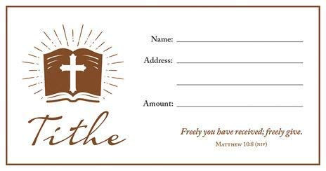 Value Offering Envelope Tithe   Brown   NIV Scripture    Package of 100