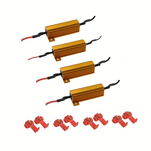 4Pcs Innovited 50W 6ohm Load Resistors   Fix LED HID Bulb Fast Hyper Flash Turn Signal Blink Error Code Warning Cancel