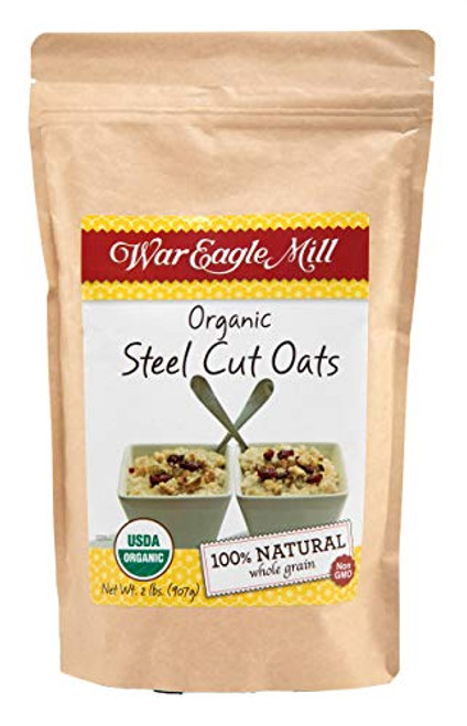 War Eagle Mill Steel Cut Oats Organic and non GMO 2 Lbs War Eagle Mill Steel Cut Oats Organic and non GMO 2 Lbs