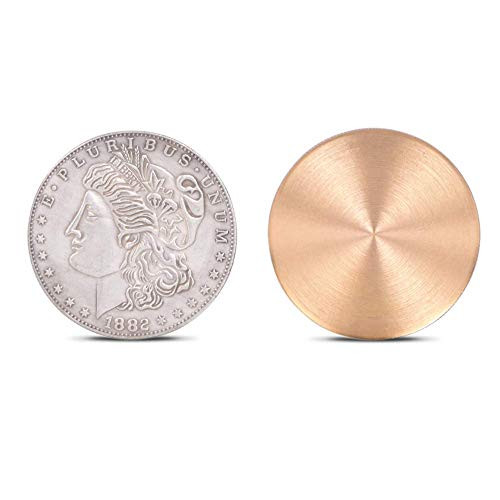 bluether Expanded Shell Copper  Super Morgan Dollar Version  Coin Magic Tricks Close up Magic Gimmick Accessories