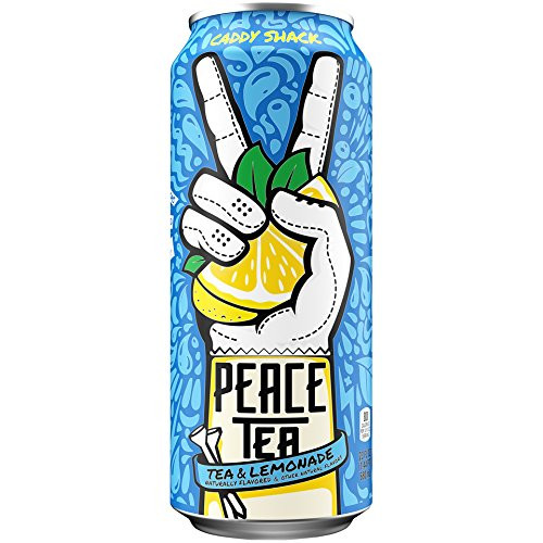 Peace Tea Lemonade& Tea, Caddy Shack, 23 Ounce (Pack of 12)