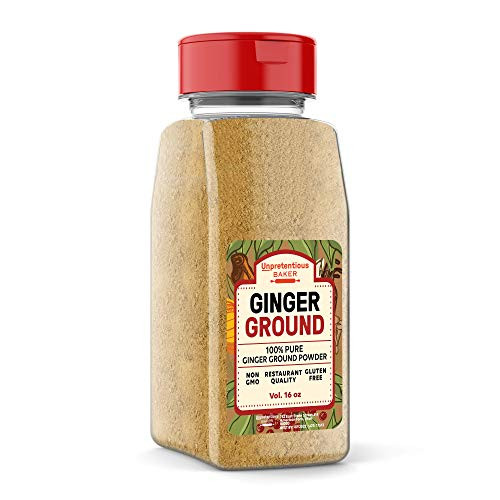 Ground Ginger  1 Cup by Unpretentious Baker  Gluten Free  Natural  Baked Goods  Indian   Asian Cuisine  Slotted Cap Spice Shaker