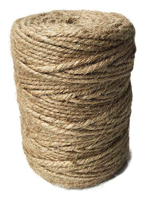 ILIKEEC 328Feet Natural Jute Twine  3 Ply 4mm Arts and Crafts Jute Rope Heavy Duty Packing String for Gifts  DIY Crafts  Bundling  Decoration  Gardening and Recycling
