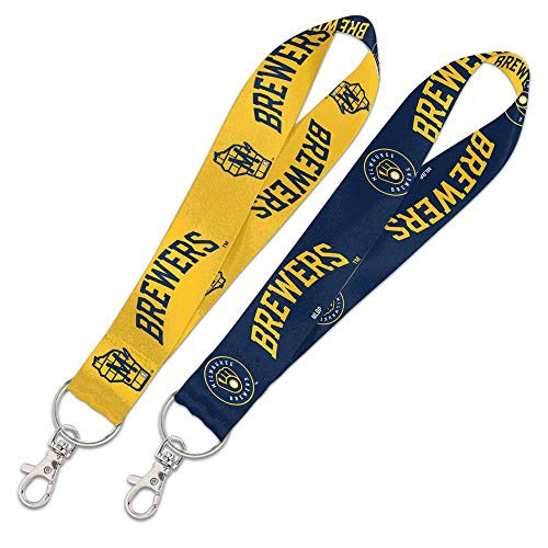 WinCraft MLB Milwaukee Brewers 88633012 Lanyard Key Strap  1