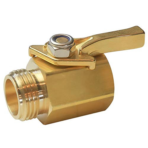 Xiny Tool Shut Off Valve  3 4  Heavy Duty Brass Garden Hose Shut Off Ball Valve