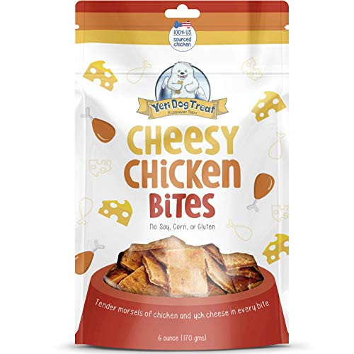 Yeti Cheesy Chicken Bites Himalayan Yak Cheese and Chicken Dog Treats  6 Oz