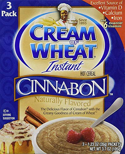 Cream of Wheat Instant Hot Cereal Cinnabon 3   1 23 oz Packs Per Box  2 Boxes