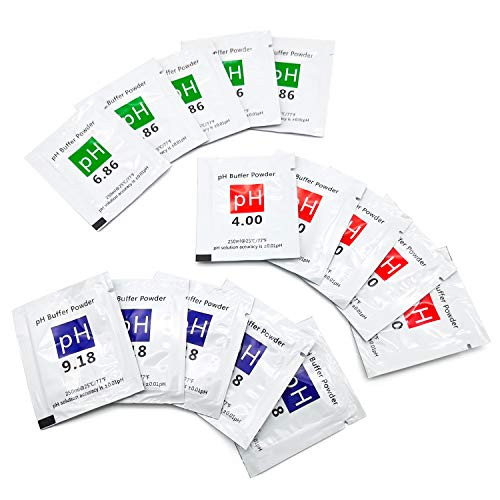15 Pack pH Meter Buffer Solution Powder for Precise pH of PH Meter  Calibration Powder Solution 4 00 6 86 9 18