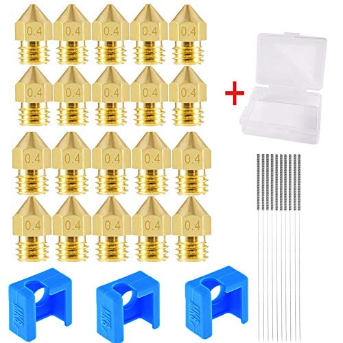 CSCbaba 3D Printer Heater Block Silicone Cover Thermal Protection Silicon Socks for V6 Hotend and 0 4mm Extruder Nozzle CSCbaba 3D Printer Heater Block Silicone Cover Thermal Protection Silicon Socks for V6 Hotend and 0 4mm Extruder Nozzle
