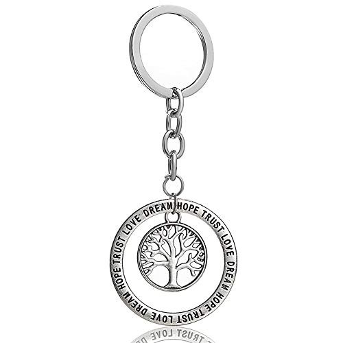Graduation Keychain Gifts  Chamqueen Life Tree Graduation Gifts Keychain Trust Love Dream Hope Keychain for Graduating Students Tree