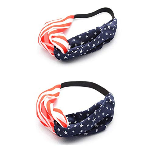 ZCYYYS Women Elastic Flag Headband with Bow Hair Band for 4th of July Headbands Head Wrap Hair Accessories TS2020 2pcs Pack ZCYYYS Women Elastic Flag Headband with Bow Hair Band for 4th of July Headbands Head Wrap Hair Accessories TS2020 2pcs Pack