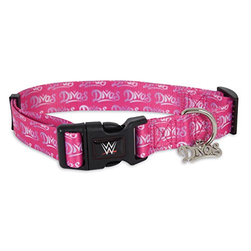 Petmate WWE Divas 1  X 16 26  Pink Adjustable Dog Collar