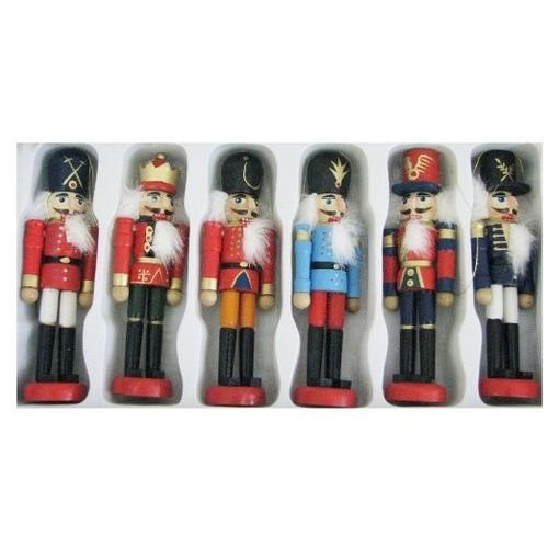 Kurt Adler Wooden Nutcracker Ornament Set
