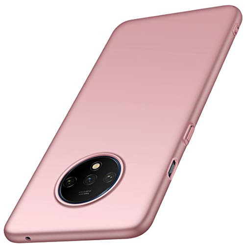 for OnePlus 7T Case  ACMBO  Silky Smooth Series  Ultra Thin Slim Fit  Anti Drop  Shockproof Hard Plastic Phone Cases Cover for OnePlus 7T  1 7T  6 55  Smooth Rose Gold