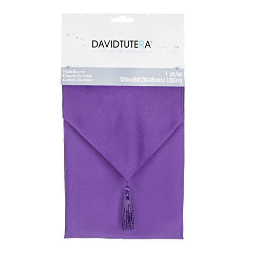 Darice David Tutera Cloth Table Runner  Dark Purple