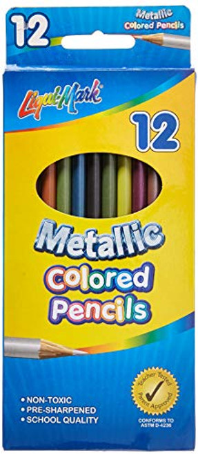 Liqui Mark Metallic Colored Pencils  Pack of 12  66120 Liqui Mark Metallic Colored Pencils  Pack of 12  66120