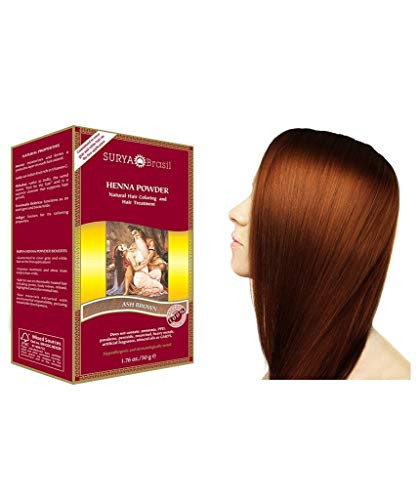 Surya Brasil Products Henna Powder  Ash Brown  1 76 Ounce
