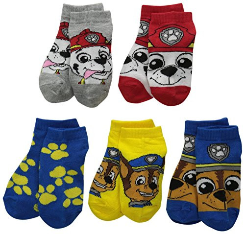 Nickelodeon boys Paw Patrol 5 Pack Shorty Casual Sock Assorted Big Face Shoe Size 4 8 US Nickelodeon boys Paw Patrol 5 Pack Shorty Casual Sock Assorted Big Face Shoe Size 4 8 US