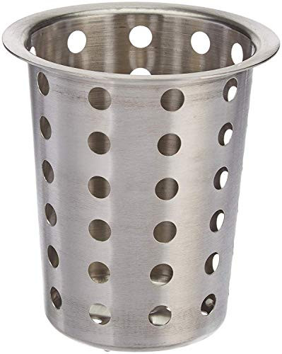 Winco Stainless Steel Flatware Cylinder  4 5 inch Length    2 each
