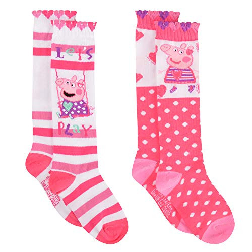 Peppa Pig Girls  Socks  Medium Kids Shoe Size 10 4