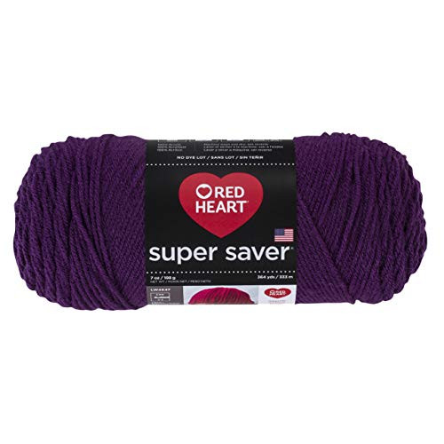 Red Heart 285412 Super Saver Yarn  Dark Orchid