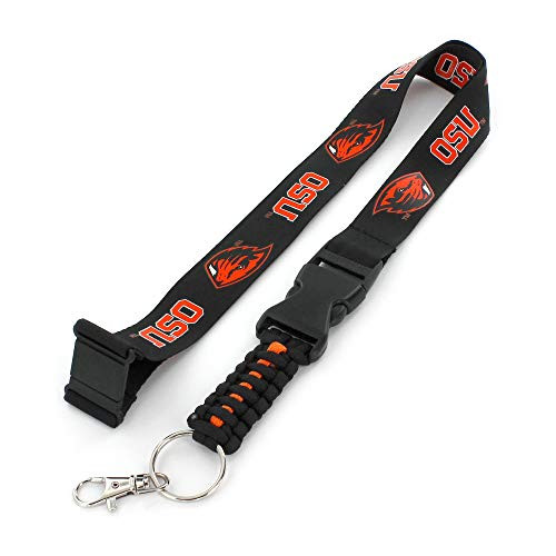 aminco NCAA Oregon State Beavers Paracord Survival Keychain Lanyard