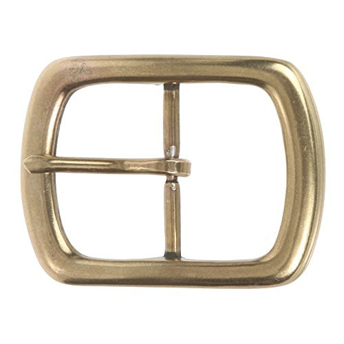 1 1 2   38 mm  Nickel Free Center Bar Single Prong Rectangular Belt Buckle  Brass